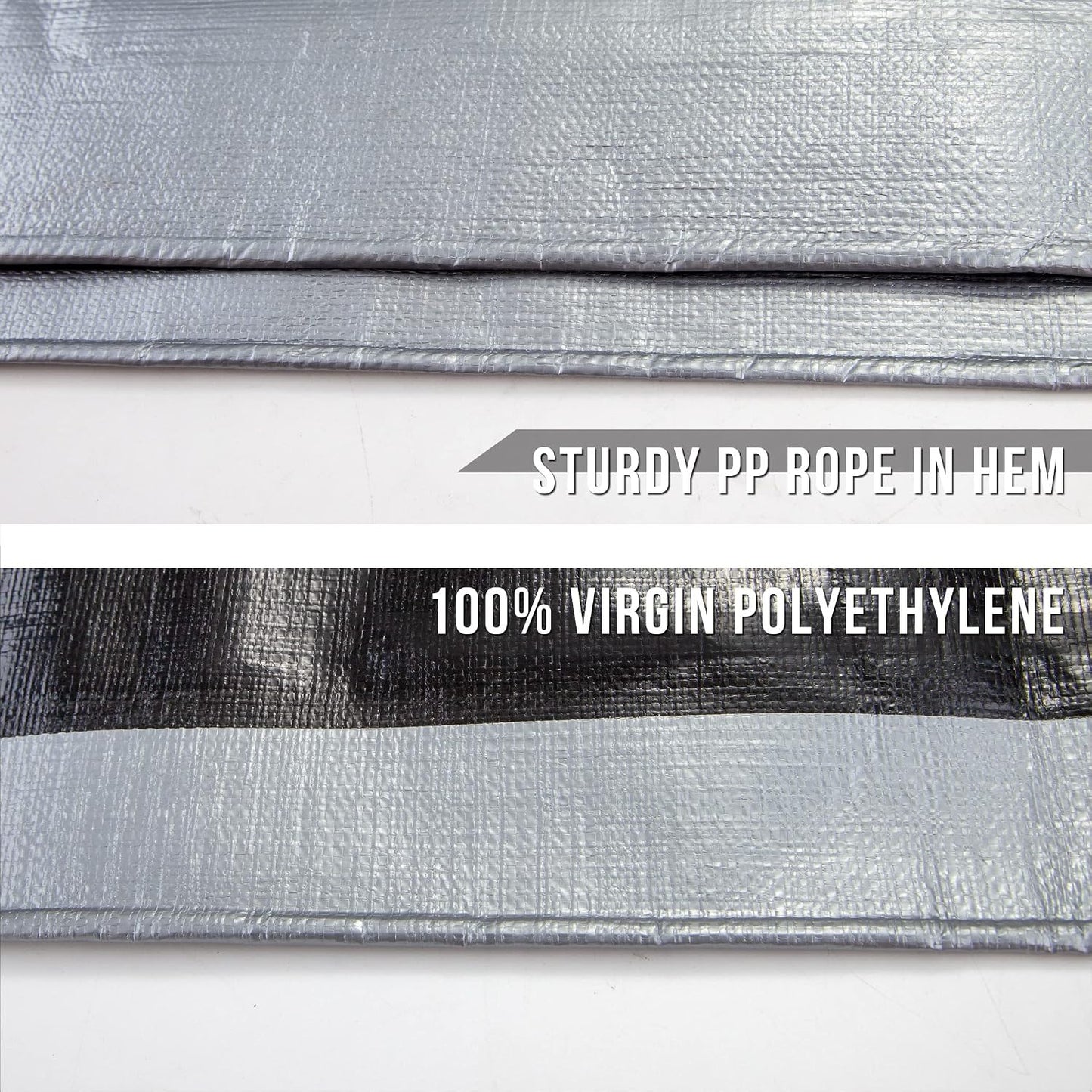 Lona polietileno 16mil 8x10ft impermeable UV resistente