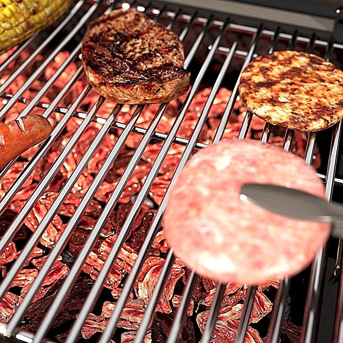 Reemplazo rejillas parrilla acero inox 17/19.5"