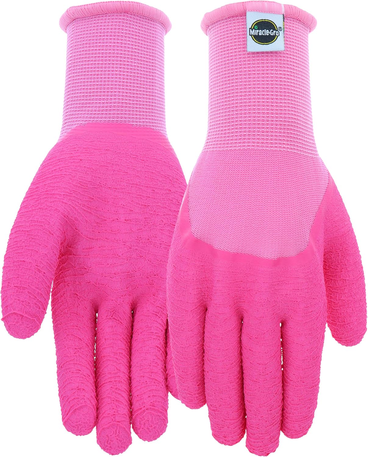 Guantes látex arrugado texturizado mediano-grande