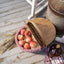 Cesta picnic tela cuadros blanco rojo