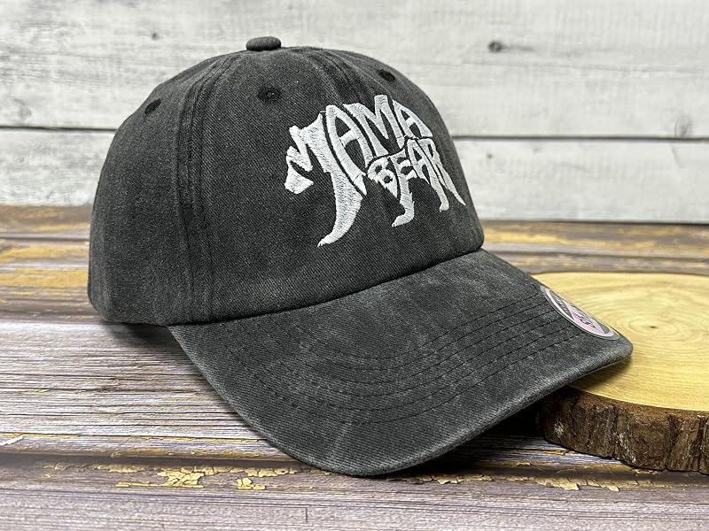 Sombrero bordado mamá oso y papá oso