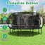 Trampolín exteriores 10-16ft red seguridad resorte ASTM