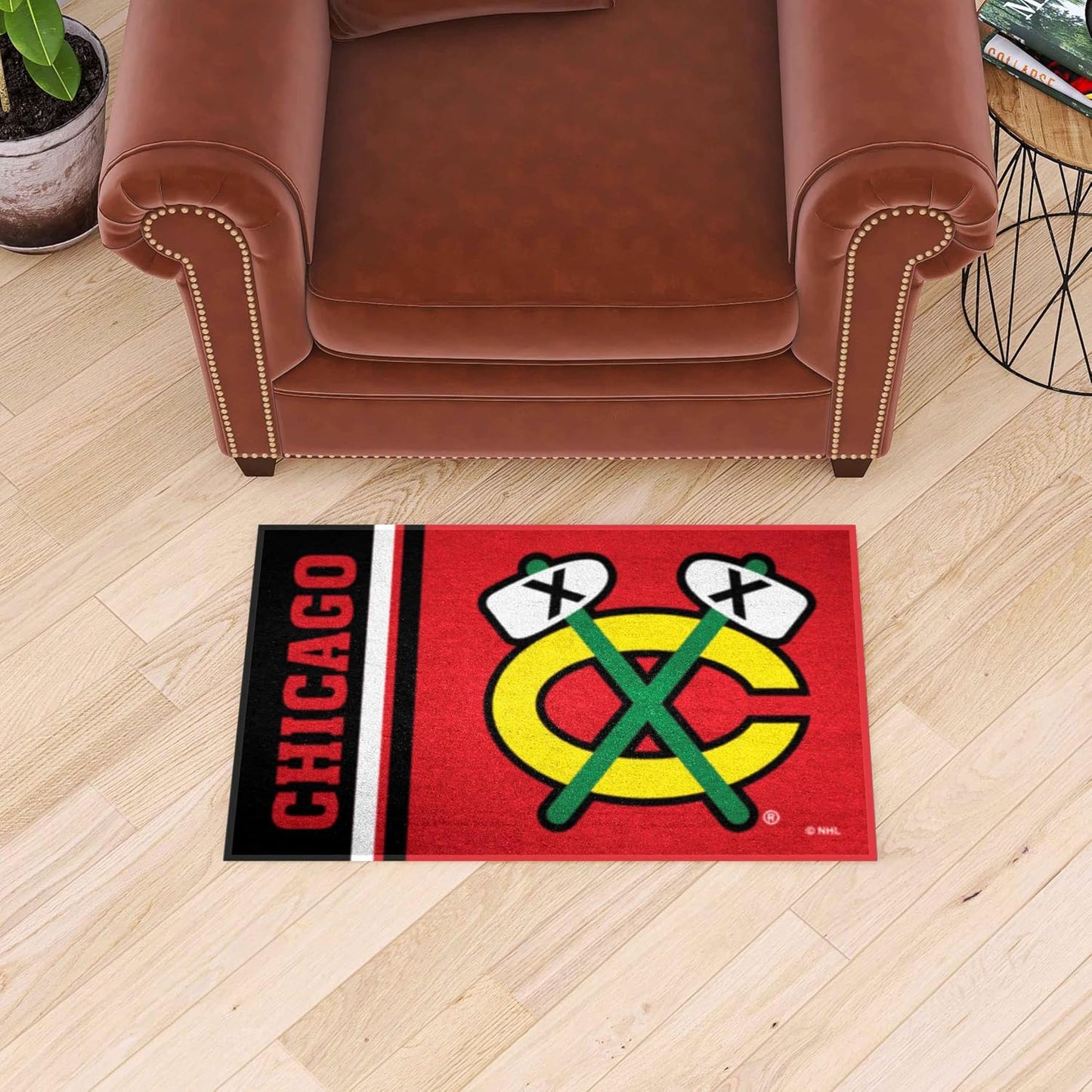 Alfombra decorativa Chicago Blackhawks 19x30"