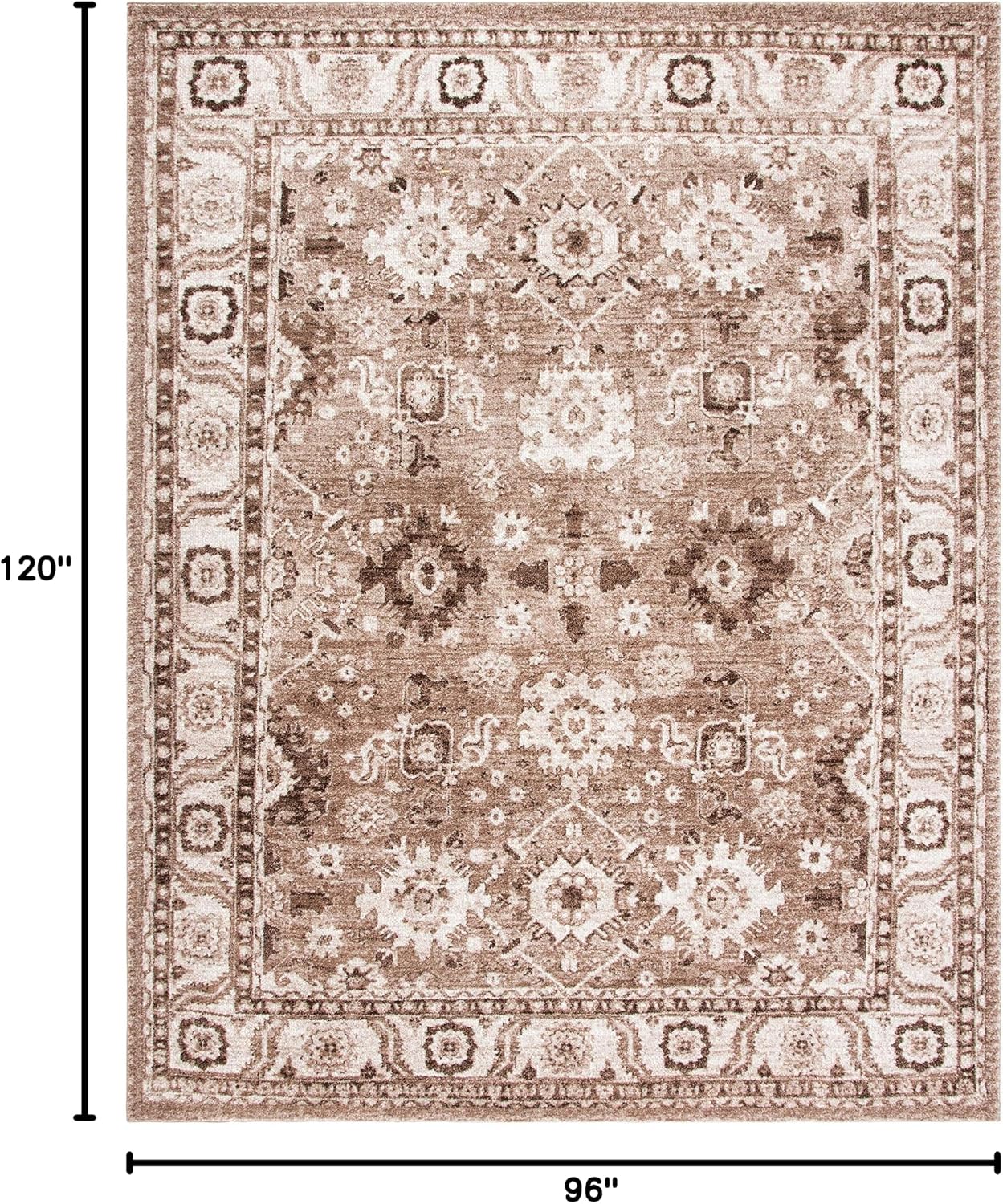 Alfombra Hamadan vintage 8x10pulg diseño persa sala