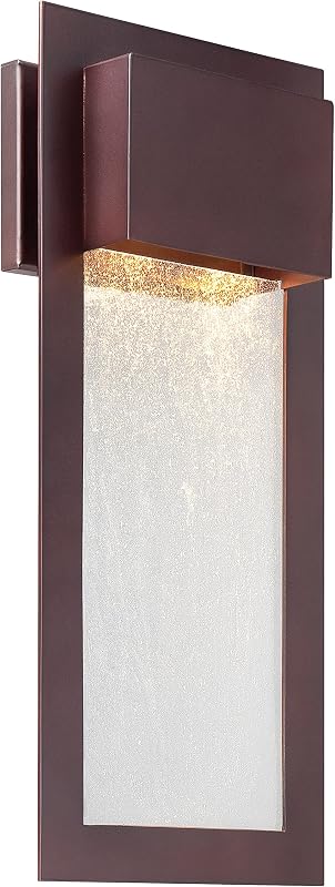 Soporte pared moderno con dos luces Bronce