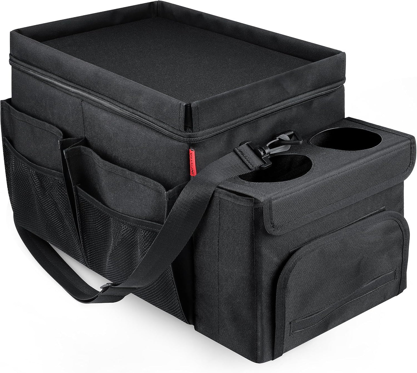 Organiz. automóvil tela Oxford forro impermeable 2025 negro