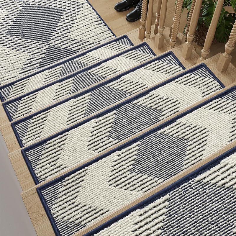 7 Pzas Peldaños Antiderrap 3D Adhesivos para Escalones