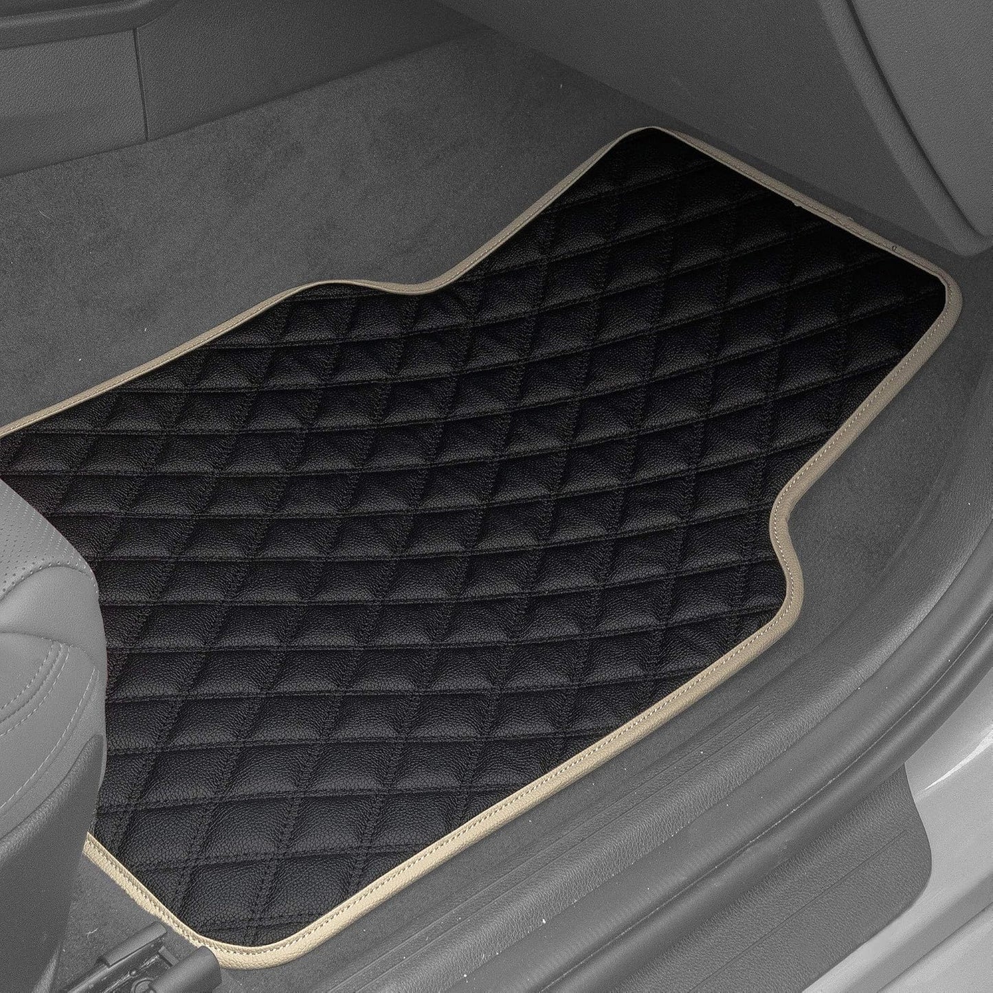 Alfombras coche cuero sintético ajuste universal