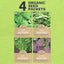 Pack 4 semillas verdes mostaza orgánicas Mizuna