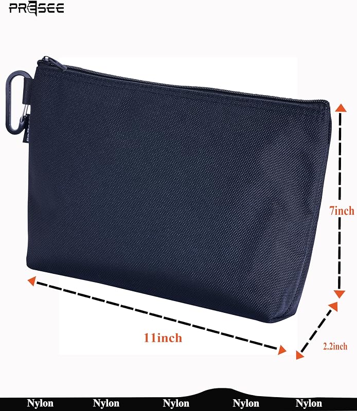 Bolsa herramientas con cremallera 11pulg nailon 1680D negro
