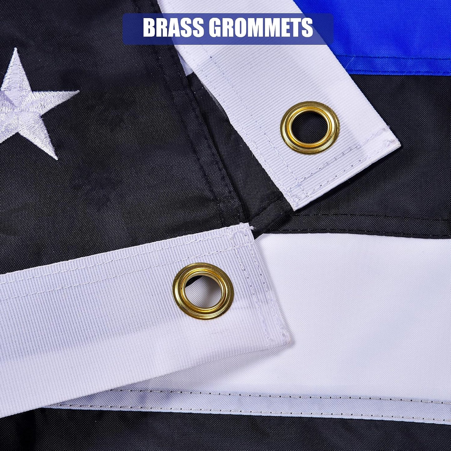 Bandera poliéster Blue Lives Matter 6x10" exterior