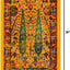 Alfombra rectangular 2x3ft color amarillo y azul