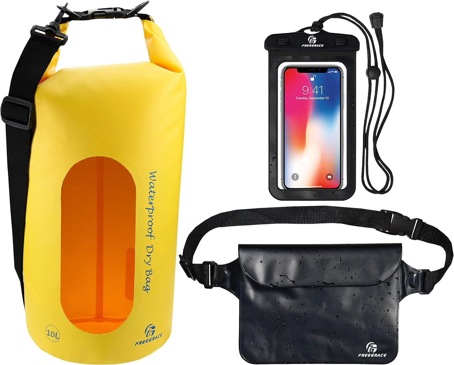 3 Pzas Bolsas Secas con Correa y Funda Teléfono