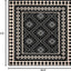 Alfombra interior exterior 2x3ft 7" Polipropileno Negro