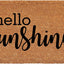Felpudo Hello Sunshine 17x29pulg bronceado/negro