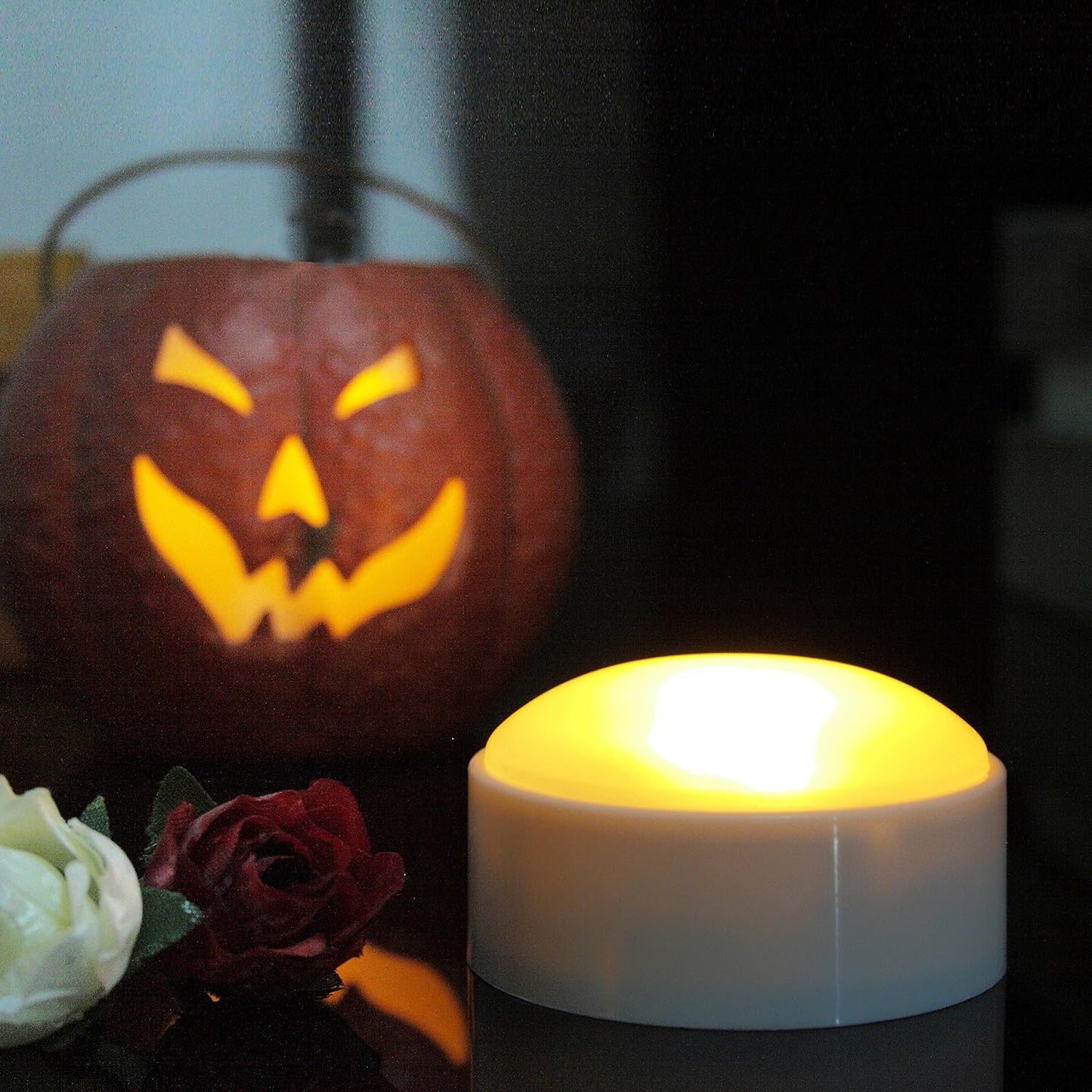 Luces blancas calabaza