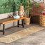 Alfombra terraza 2x8ft suave resistente manchas