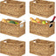 6 Cestas Almacenamiento Jacinto 12.6x8x7" Tamaño Mediano