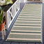 Alfombra exterior lavable 2.3x22ft beige y verde