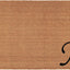 Felpudo con monograma M negro 24x36"