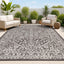 Alfombra Boho Medallion 4x6ft Texturizado Negro/Gris