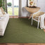 Alfombra lavable exterior trenzada 4ft2 verde reversible