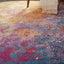 Alfombra redonda moderna abstracta 8ft para dormitorio sala