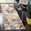 Alfombra pasillo 2ft3pulg x 8ft gris abstracto moderno