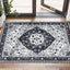 Alfombra 2x3 estilo bohemio vintage lavable plegable