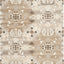 Alfombra cuadrada 7ft lana tribal gris y multicolor