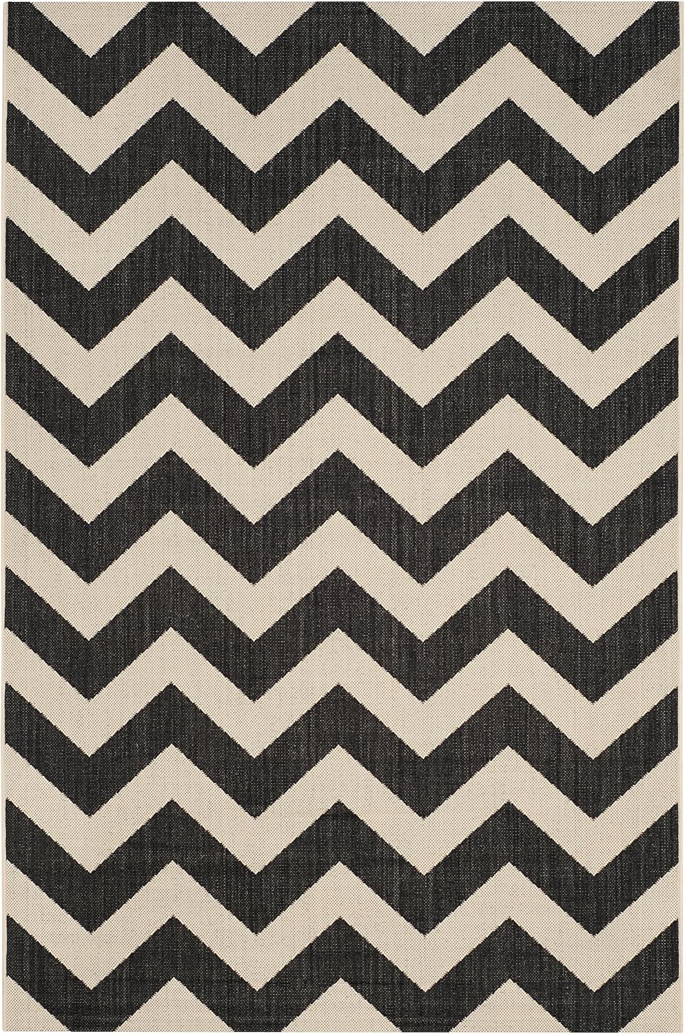 Tapete Polipropileno Negro/Beige CY6244-204