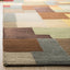Alfombra decorativa 2x3ft moderna lana abstracta multicolor