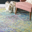 Alfombra 4x4ft degradado oliva/amarillo