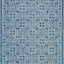 Alfombra lavable exterior 4x5ft7" azul marino y gris
