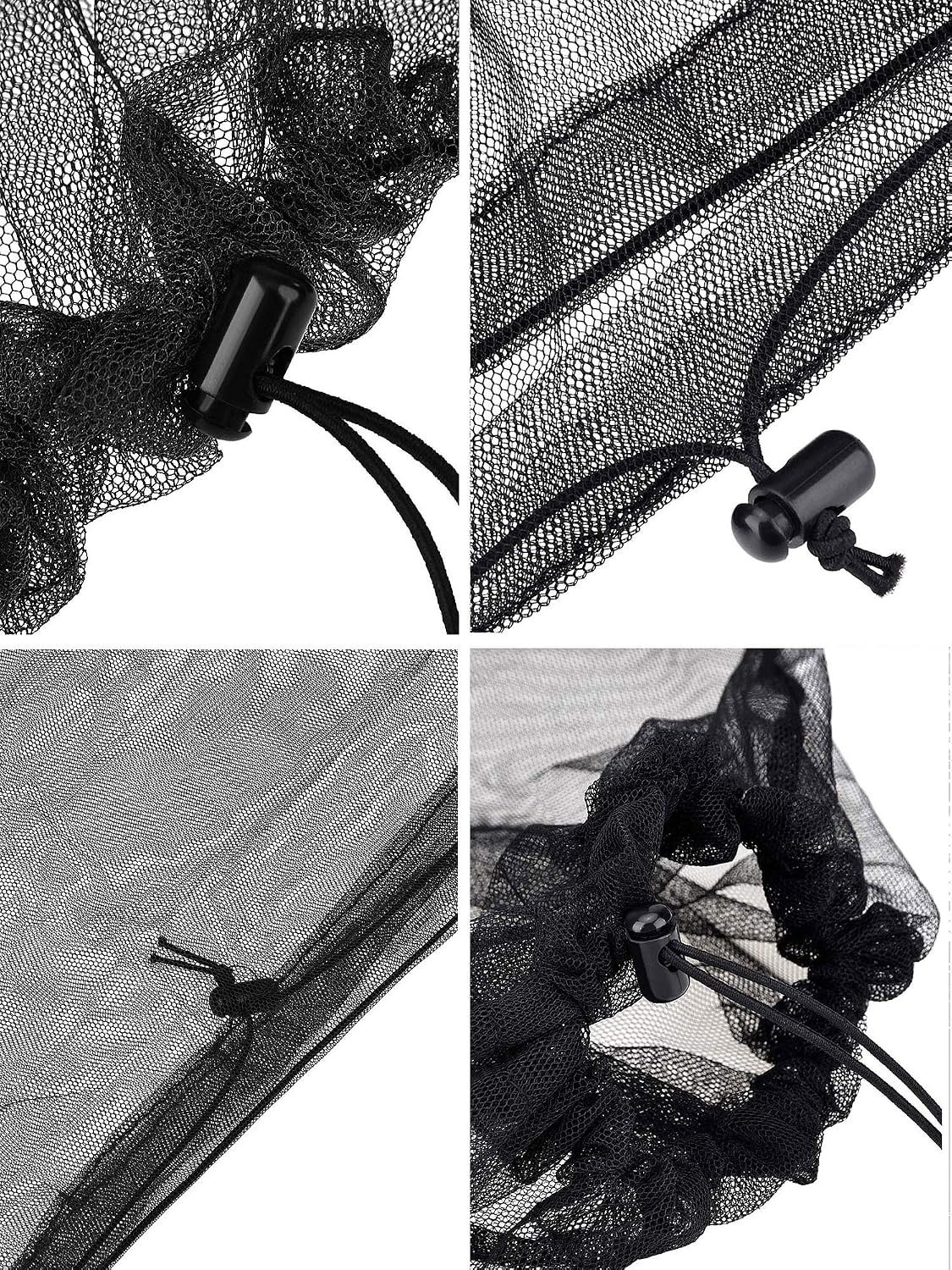 4 Mosquiteras de Malla para Protección de Cabeza Exteriores