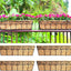 Macetas pared 24pulg set 4 cajas flores balcón barandilla