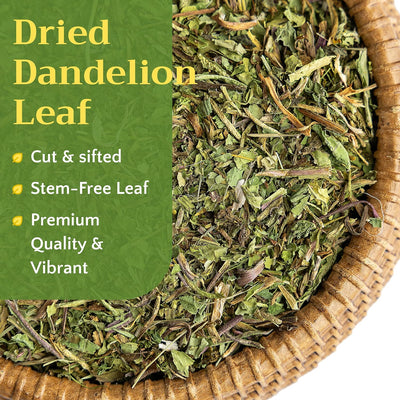 Té de hierbas diente de león hojas secas 4oz