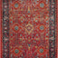 Alfombra decorativa persa 4x6ft naranja y azul marino
