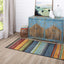 Alfombra área 2x5ft multicolor sala comedor oficina