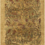 Alfombra decorativa 2'3x4' beige y multicolor