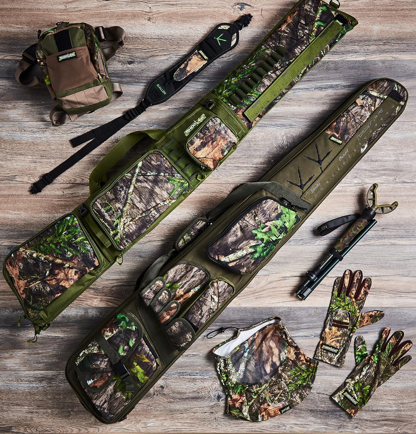 Polaina cuello caza camuflaje Mossy Oak