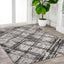 Alfombra interior abstracta negro/gris 3x5ft sala dormitorio