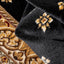Tapete formal europeo negro resistente sala comedor