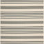 Alfombra Courtyard 5'3x7'7' gris hueso rayas