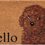 Felpudo Caniche Juguete Marrón 17x29pulg