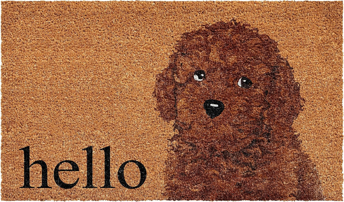 Felpudo Caniche Juguete Marrón 17x29pulg