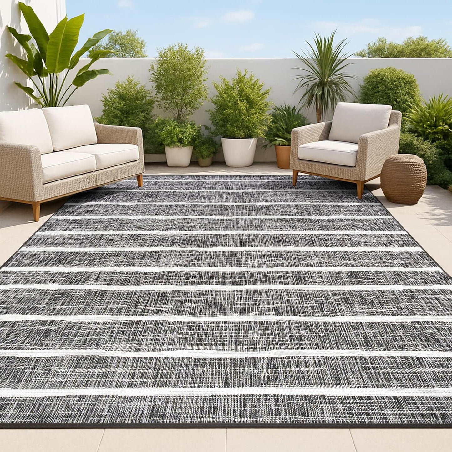 Alfombra Berber 4x6ft para interiores exteriores