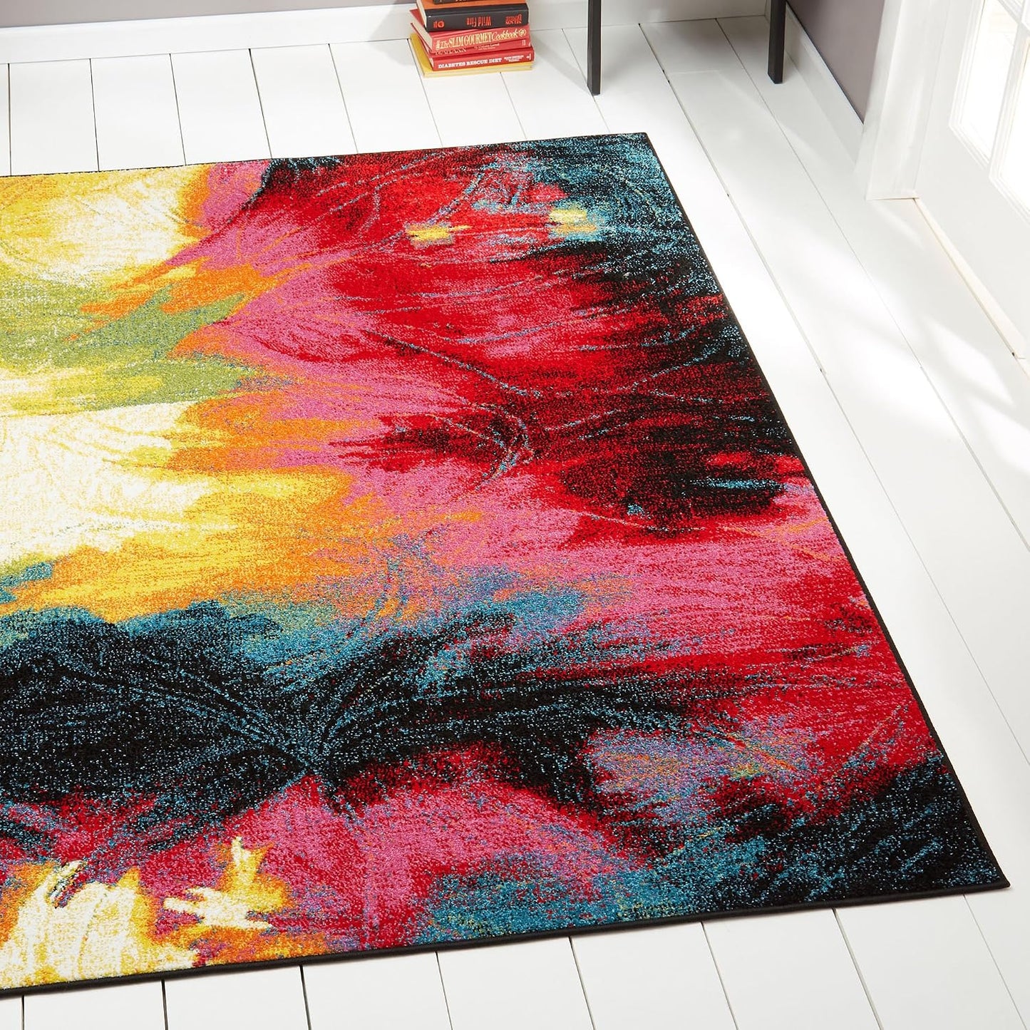 Alfombra abstracta Mondrian 5.2x7.2ft