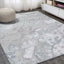 Alfombra abstracta 4x6ft jaspeada remolinos