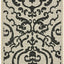 Alfombra decorativa 2x3ft 7" color arena y negro